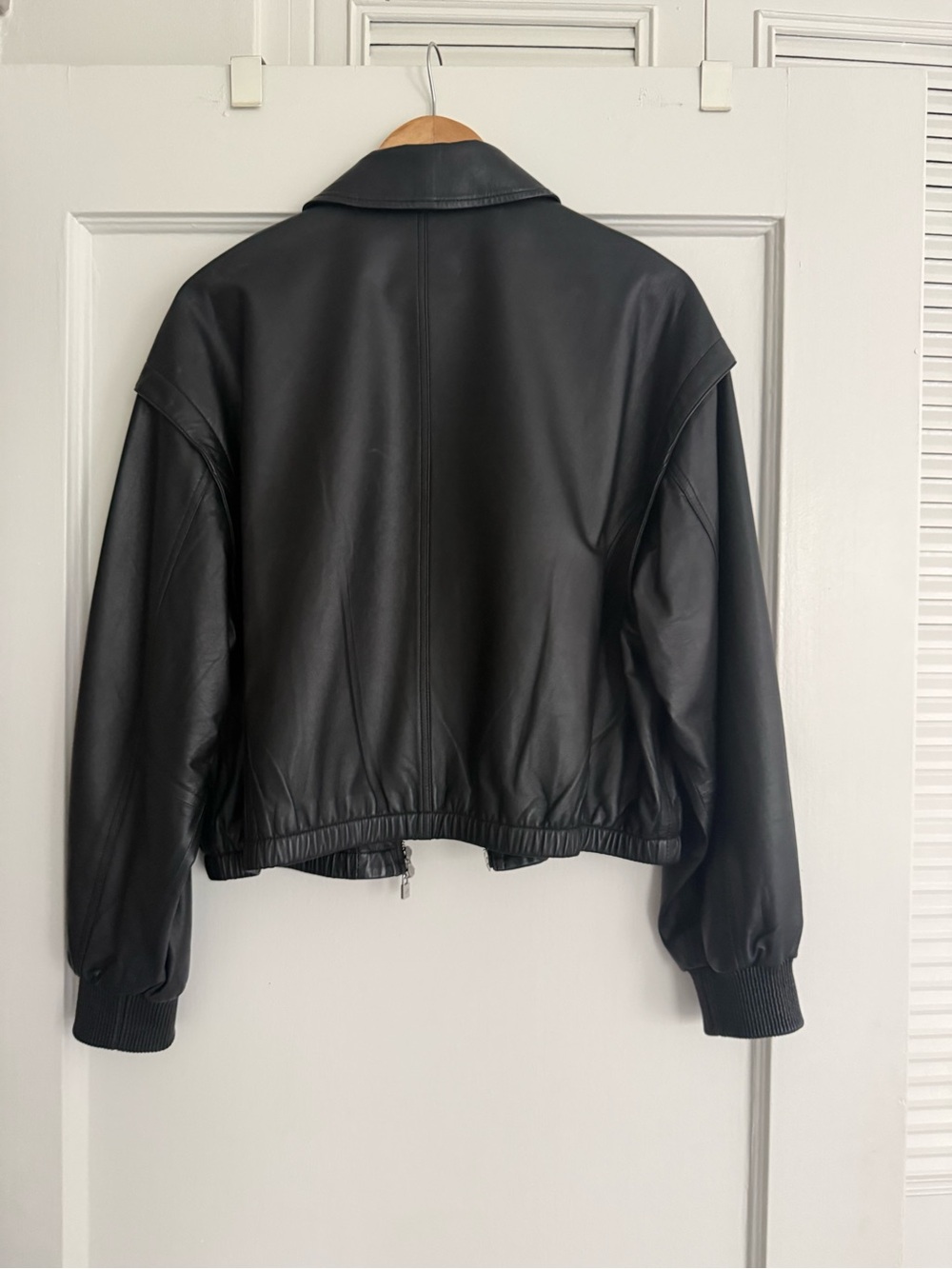 LP style lamb leather bomber jacket - Picture 7 of 10